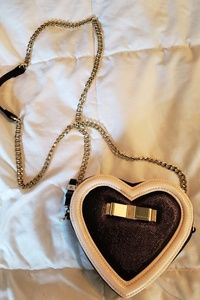 Victoria's secret heart shaped chain crossbody pur